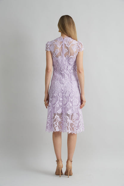 Women Floral Lace Midi Dress Thistle | Elie Tahari