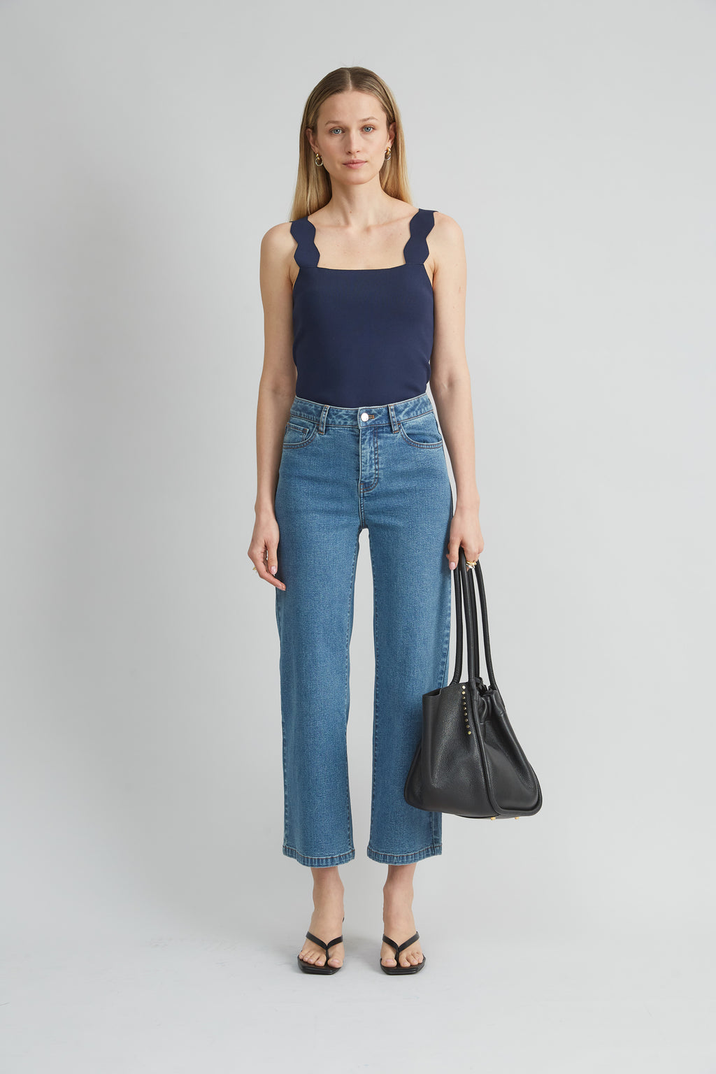 Women Scallop Sweater Tank  | Elie Tahari
