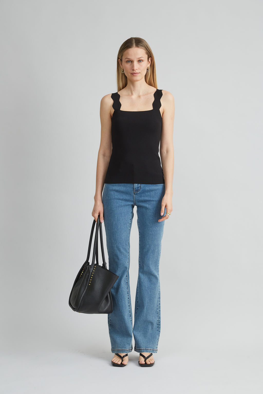 Women Scallop Sweater Tank  | Elie Tahari