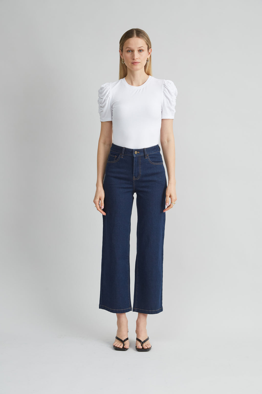Women Puff Sleeve Rib Knit  | Elie Tahari