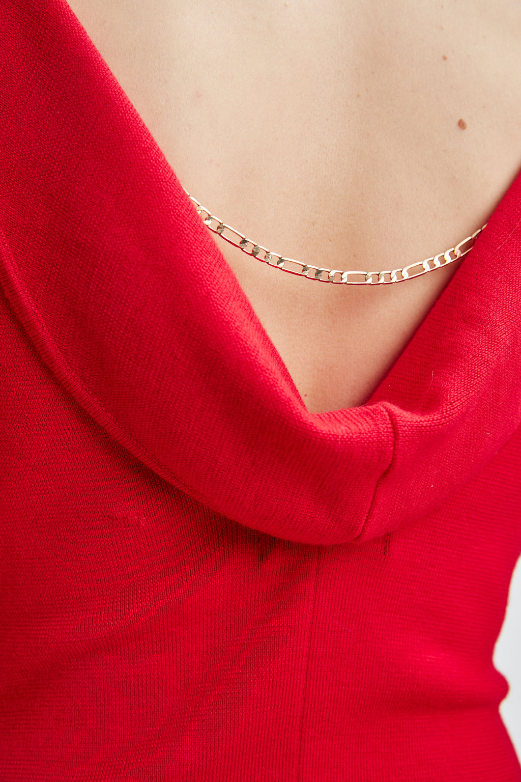 Women Wool Draped Chain Sweater Dress Ruby Red | Elie Tahari