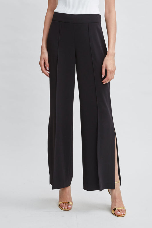 Women Wide Leg Slit Pant  | Elie Tahari