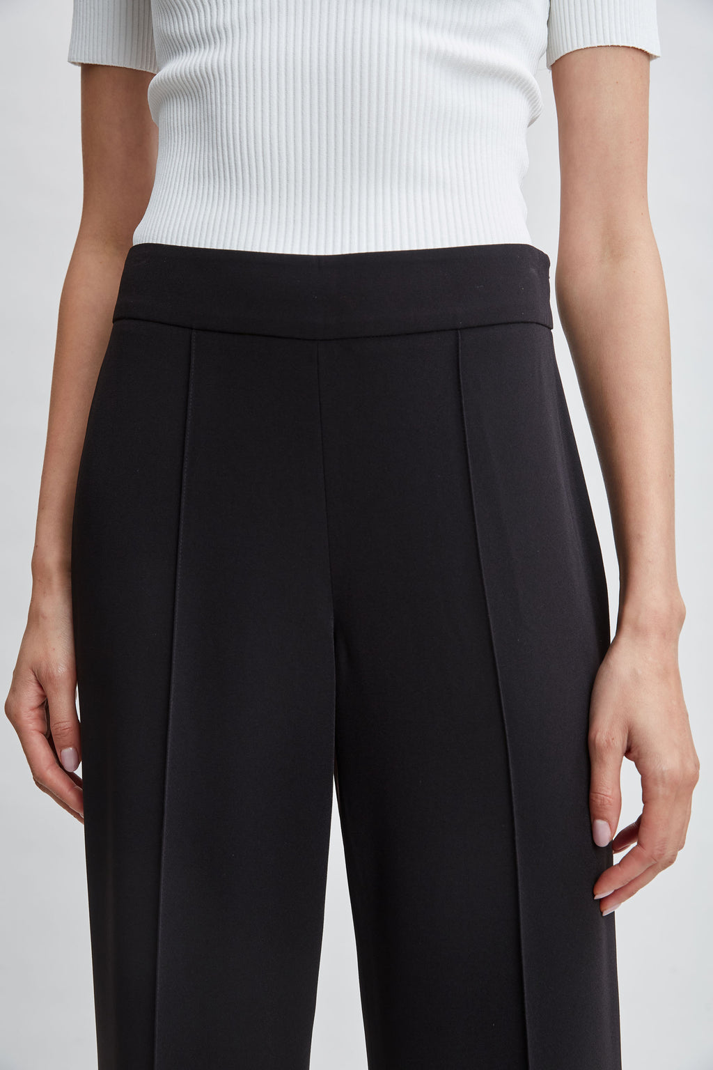 Women Wide Leg Slit Pant  | Elie Tahari