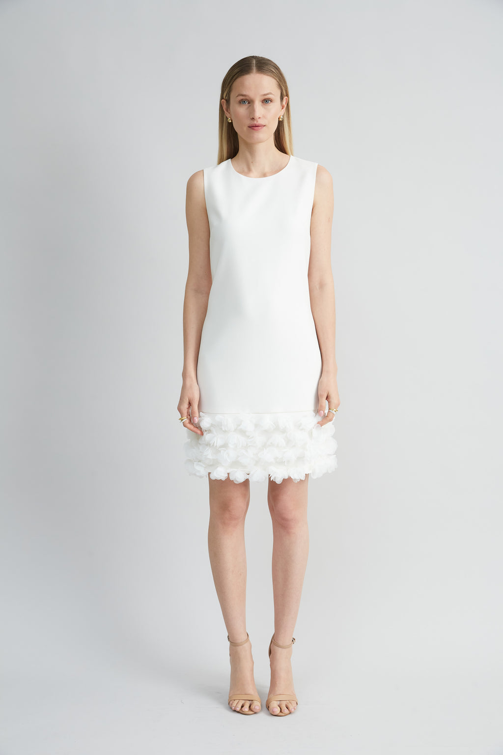 Women Floral Hem Shift Dress Foam | Elie Tahari