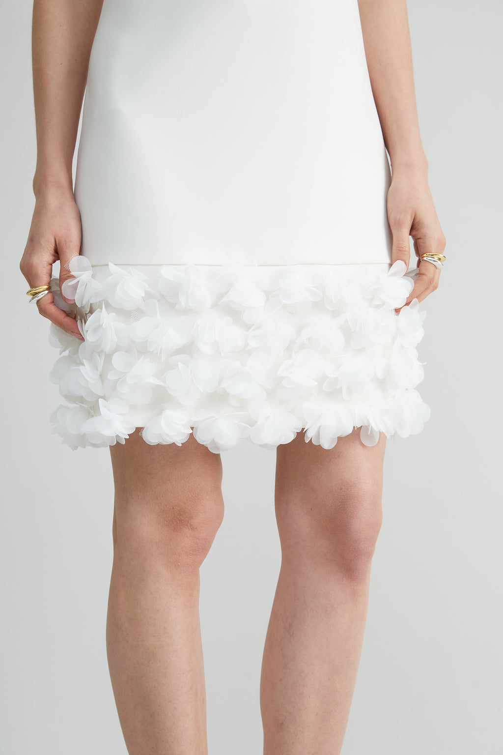 Women Floral Hem Shift Dress Foam | Elie Tahari