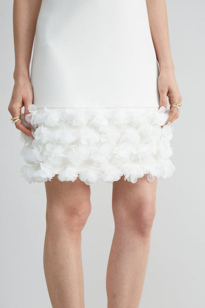 Women Floral Hem Shift Dress Foam | Elie Tahari
