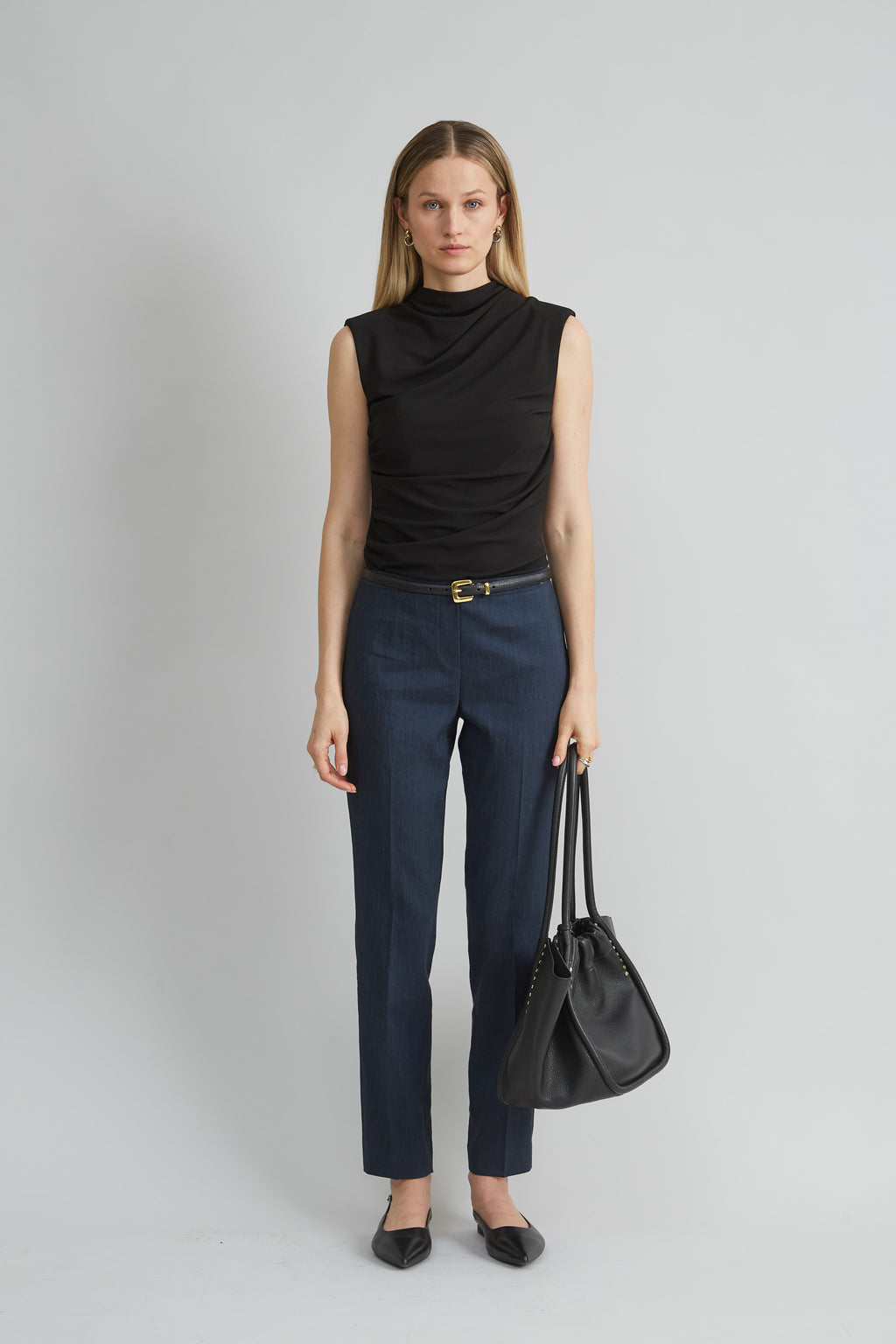 Women Slim Linen Pant  | Elie Tahari