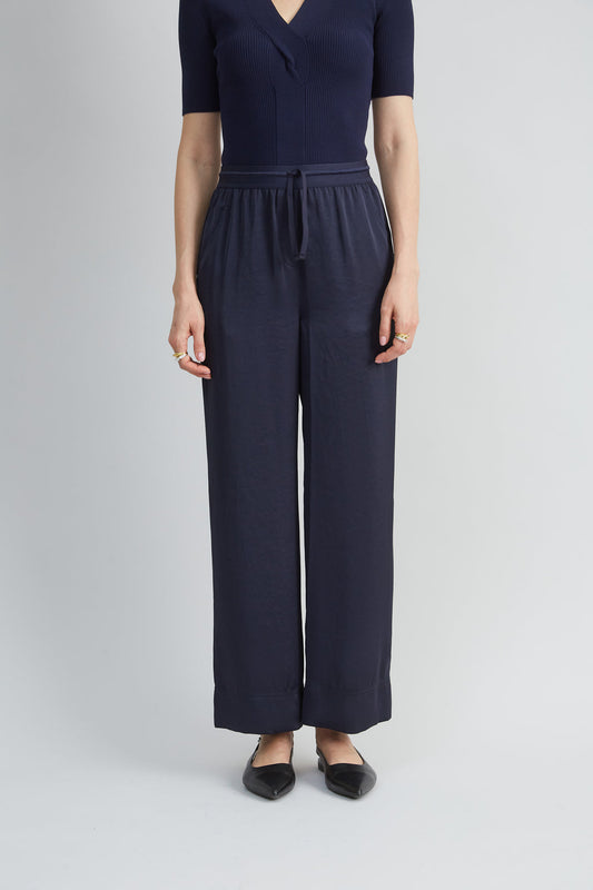 Women Satin Wide Leg Pant  | Elie Tahari