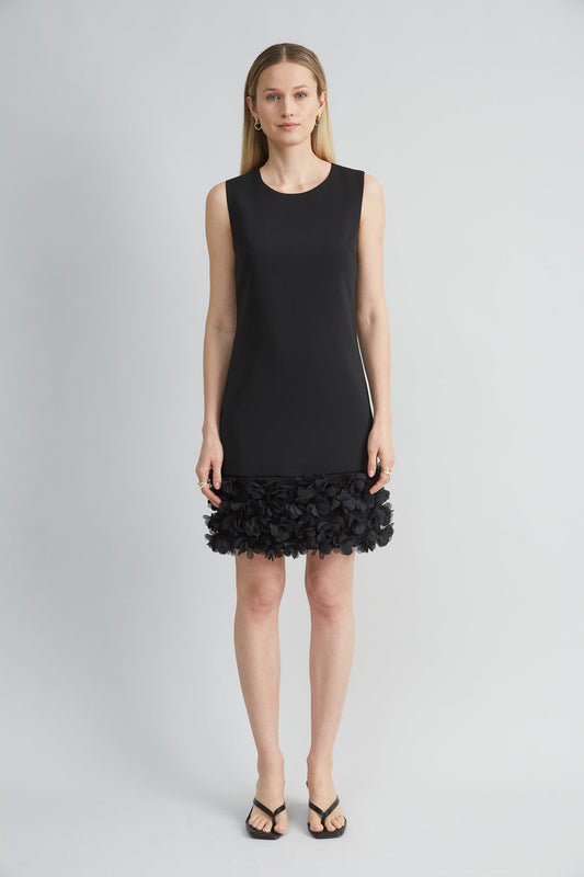 Women Floral Hem Shift Dress Black | Elie Tahari