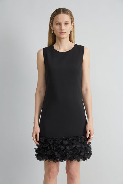Women Floral Hem Shift Dress Black | Elie Tahari