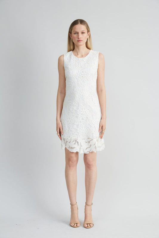 Women Lace Shift Dress Foam | Elie Tahari