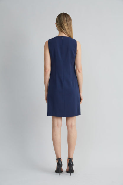 Women Flower Shift Dress Galaxy Navy | Elie Tahari