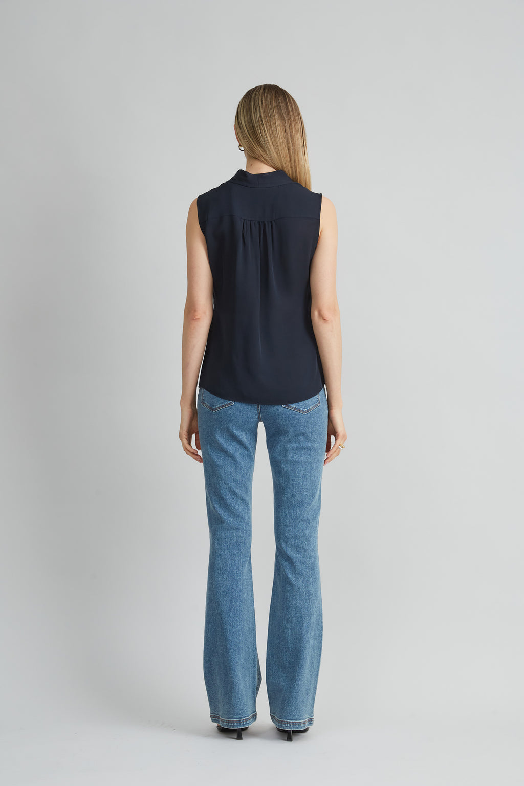 Women Silk Side Tie Shirt  | Elie Tahari