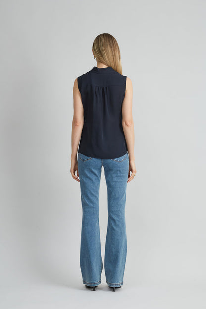 Women Silk Side Tie Shirt  | Elie Tahari
