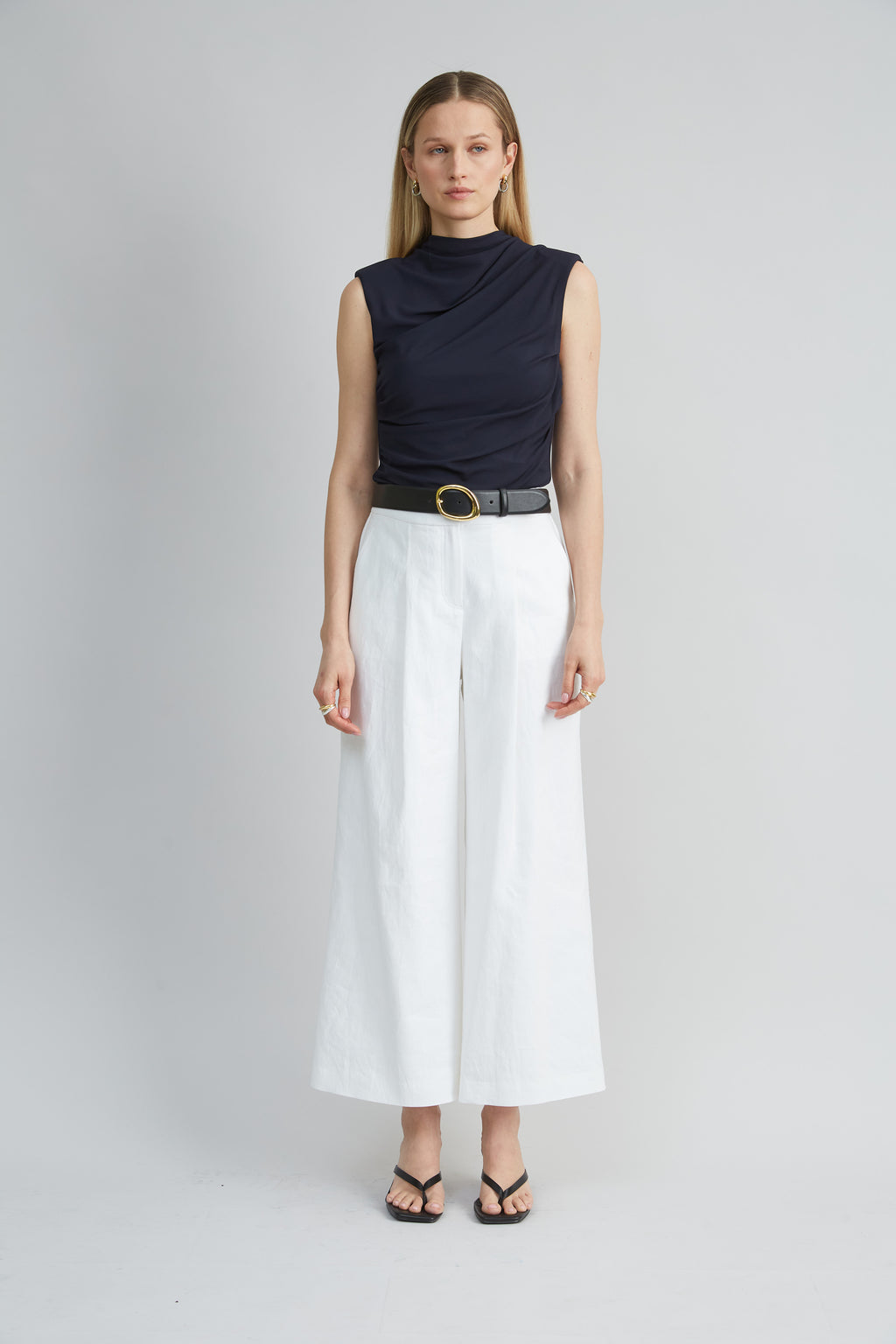Women Pleated Linen Pant  | Elie Tahari