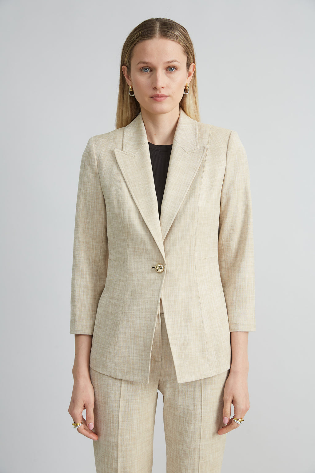 Women Mélange Blazer  | Elie Tahari