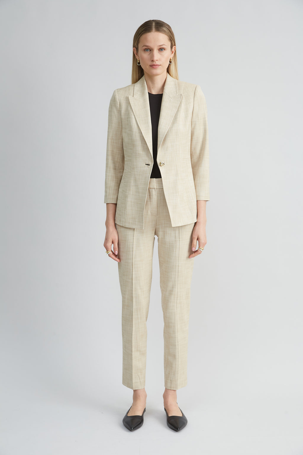 Women Mélange Blazer  | Elie Tahari