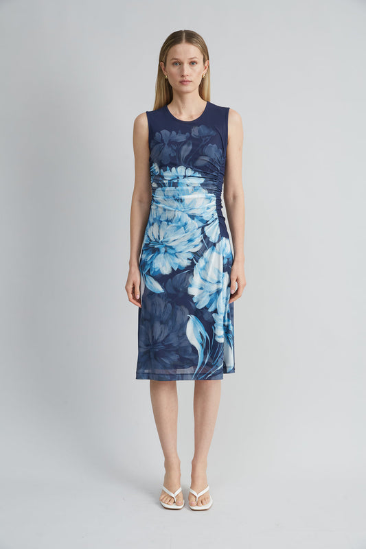 Women Midnight Shadow Mesh Dress Multi | Elie Tahari