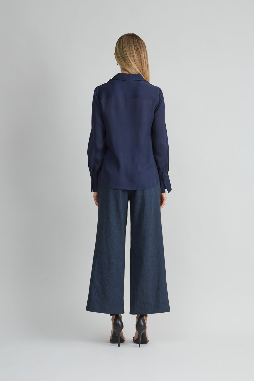 Women Silk Midnight Shadow Shirt  | Elie Tahari