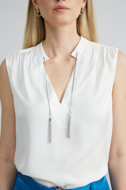 Women Silk Chain Shirt  | Elie Tahari