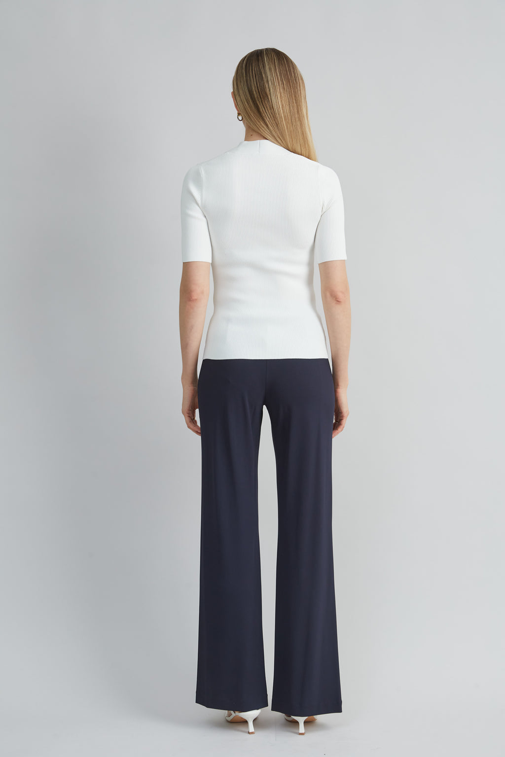Women Short Sleeve Cable Twist Sweater  | Elie Tahari