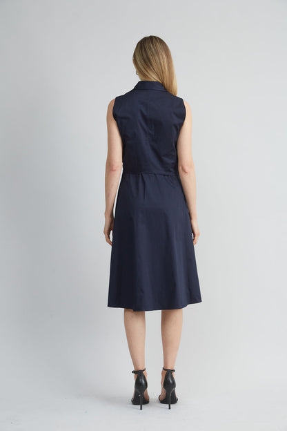 Women Sleeveless Cotton Tie Dress Stargazer | Elie Tahari