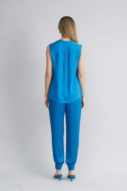 Women Silk Chain Shirt Ocean | Elie Tahari