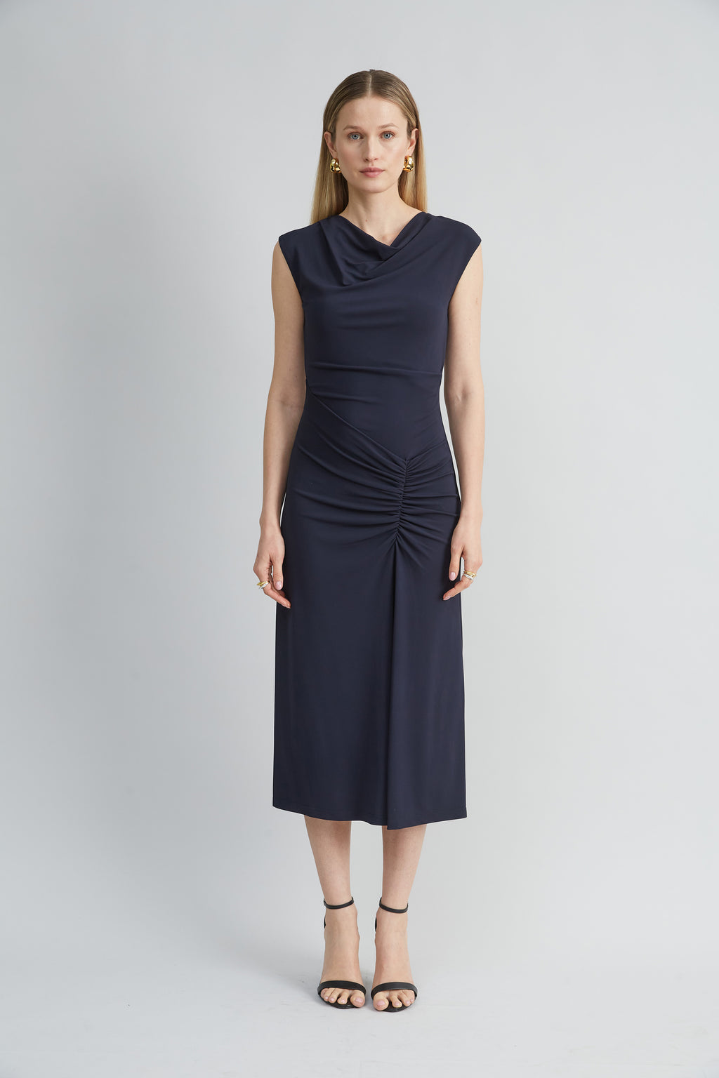 Women Matte Jersey Dress Indigo | Elie Tahari