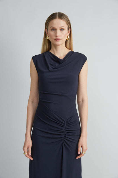 Women Matte Jersey Dress Indigo | Elie Tahari