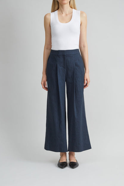 Women Pleated Linen Pant  | Elie Tahari