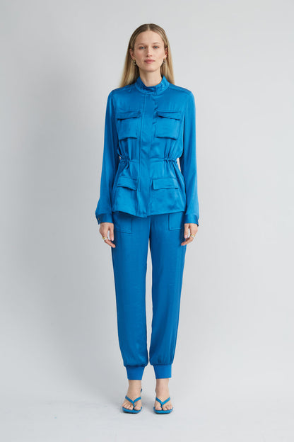 Women Satin Utility Jacket  | Elie Tahari