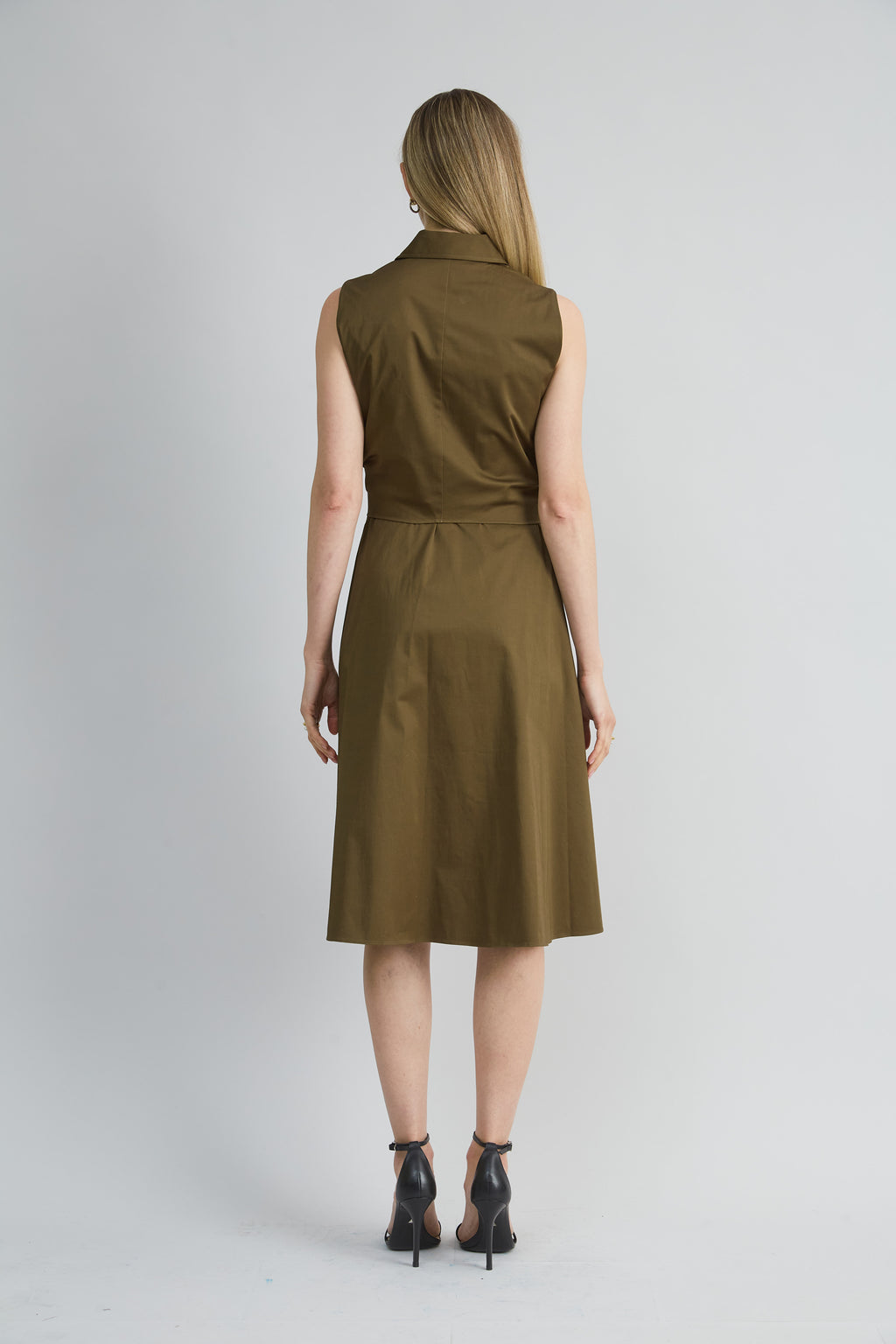 Women Sleeveless Cotton Tie Dress Savoy | Elie Tahari