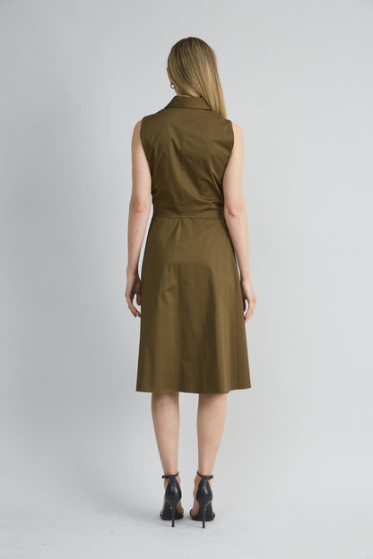 Women Sleeveless Cotton Tie Dress Savoy | Elie Tahari