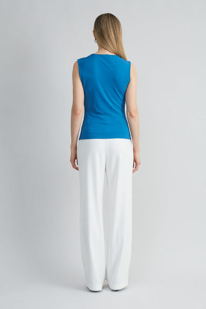 Women Ruched V-Neck Jersey Knit  | Elie Tahari