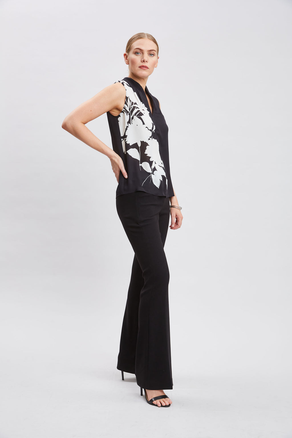 Women Midnight Garden Sleeveless Silk Top  | Elie Tahari