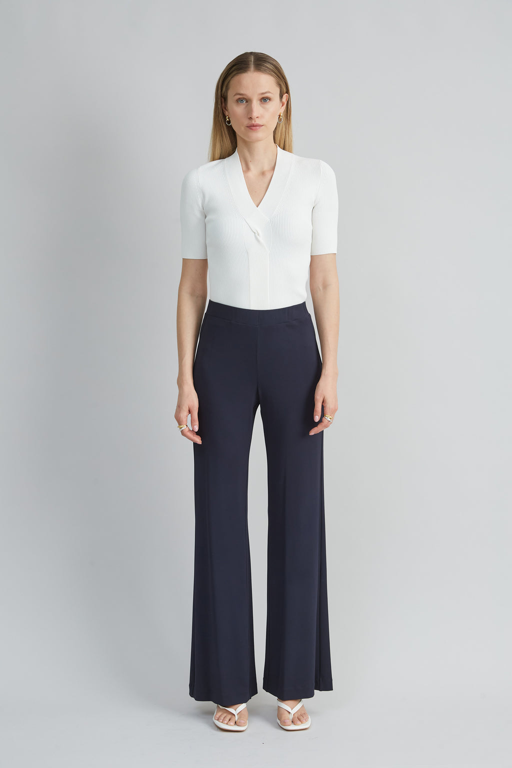 Women Matte Jersey Pant Indigo | Elie Tahari