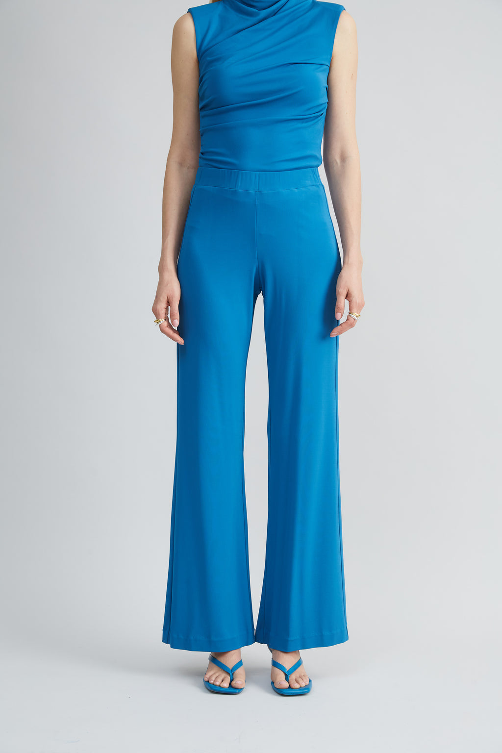 Women Matte Jersey Wide Leg Pant Ocean | Elie Tahari
