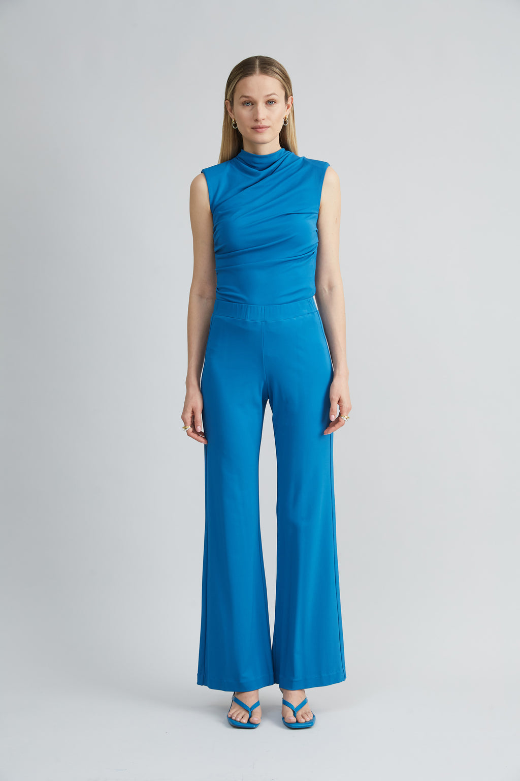 Women Matte Jersey Wide Leg Pant Ocean | Elie Tahari