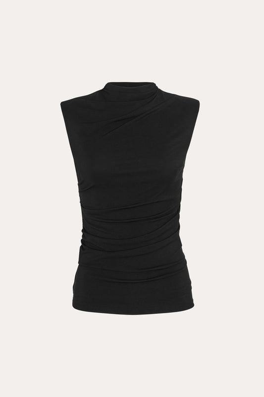 Women Draped Jersey Knit Black | Elie Tahari
