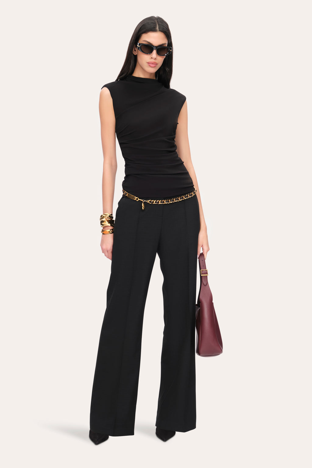 Women Draped Jersey Knit Black | Elie Tahari