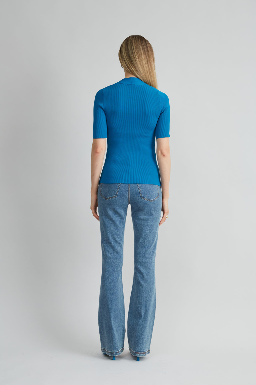 Women Short Sleeve Cable Twist Sweater  | Elie Tahari