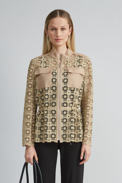 Women Lace Utility Jacket  | Elie Tahari