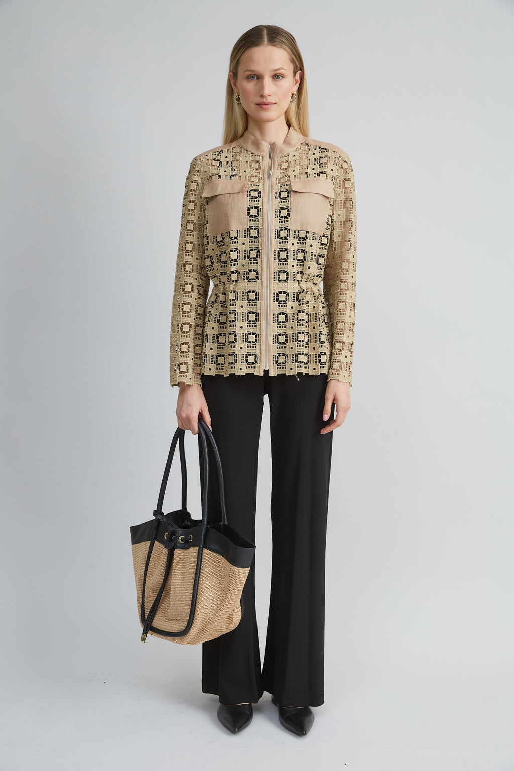 Women Lace Utility Jacket  | Elie Tahari