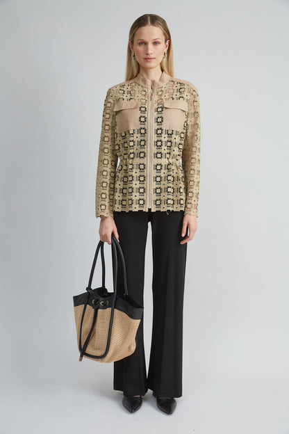 Women Lace Utility Jacket  | Elie Tahari