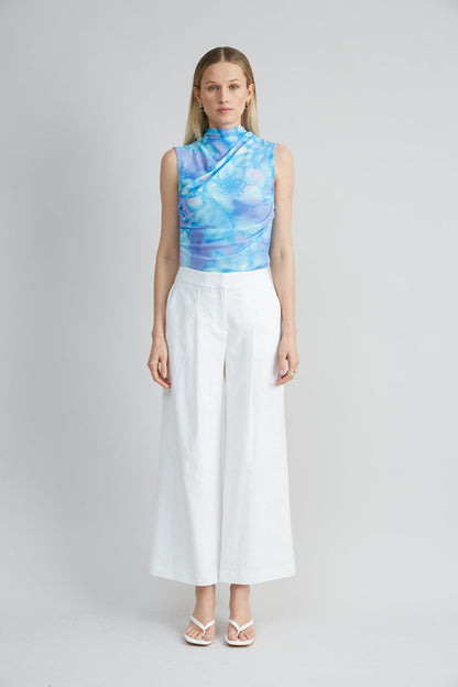 Women Watercolor Garden Mesh Knit  | Elie Tahari