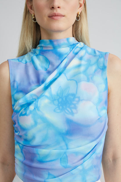 Women Watercolor Garden Mesh Knit  | Elie Tahari