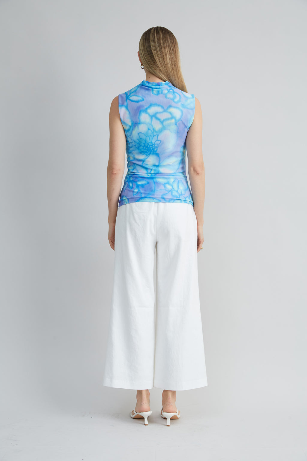 Women Watercolor Garden Mesh Knit  | Elie Tahari