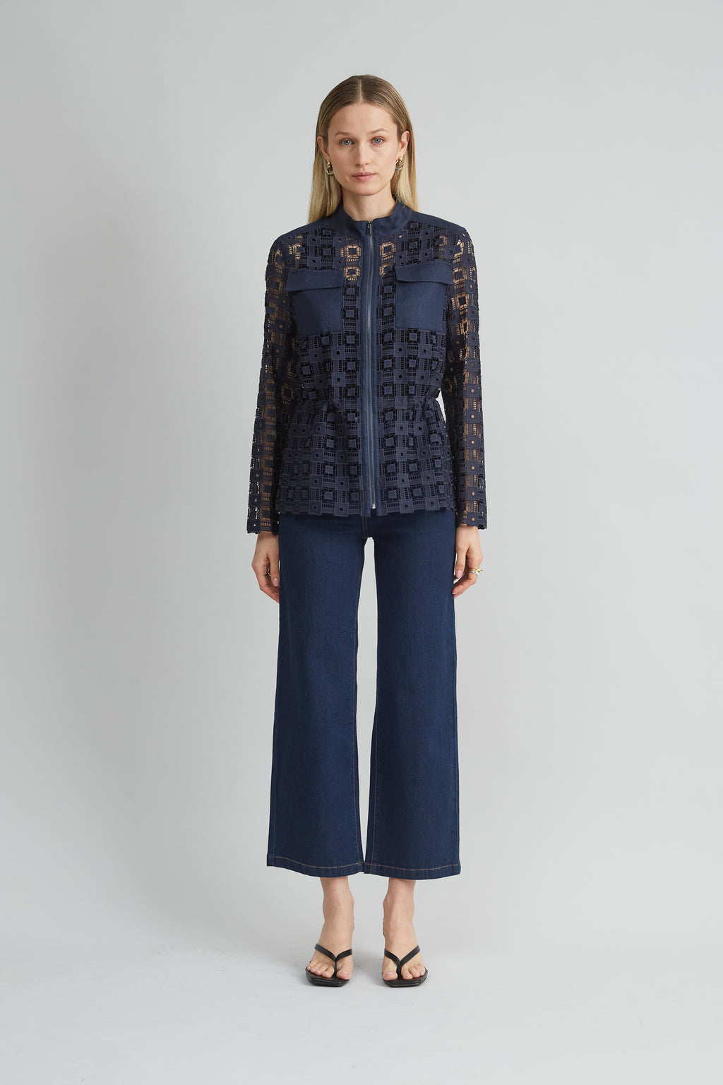 Women Lace Utility Jacket  | Elie Tahari