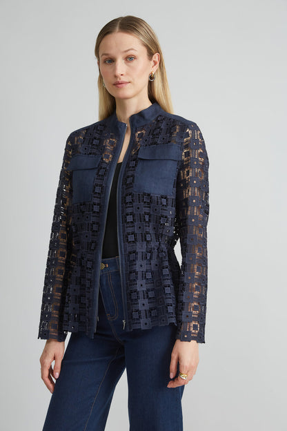 Women Lace Utility Jacket  | Elie Tahari