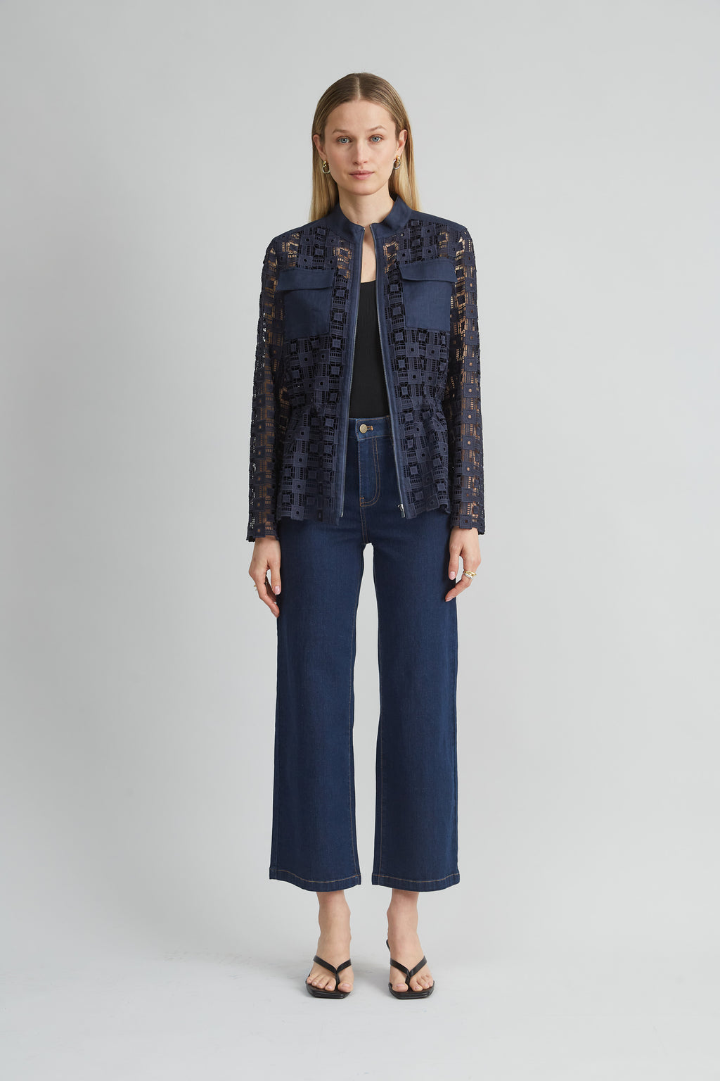 Women Lace Utility Jacket  | Elie Tahari